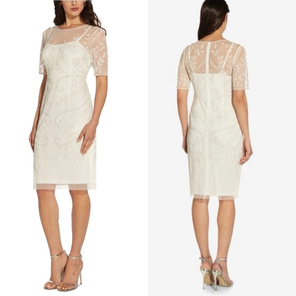 Adrianna Papell Sequin Dress 🤍